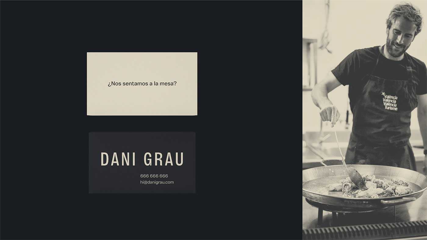 Diseño marca personal cocinero Dani Grau