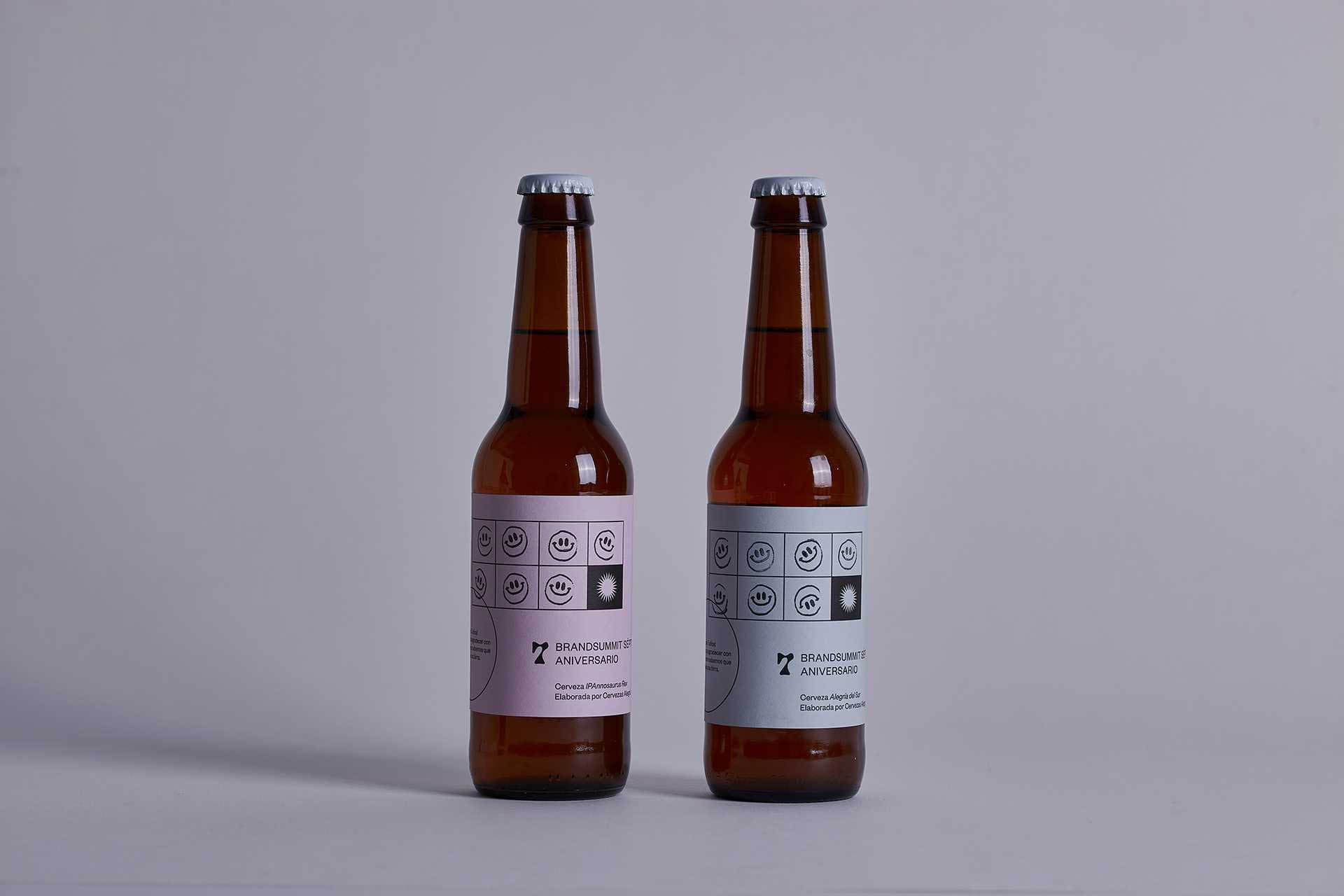 Diseño de packaging para cerveza del 7 aniversario de Brandsummit