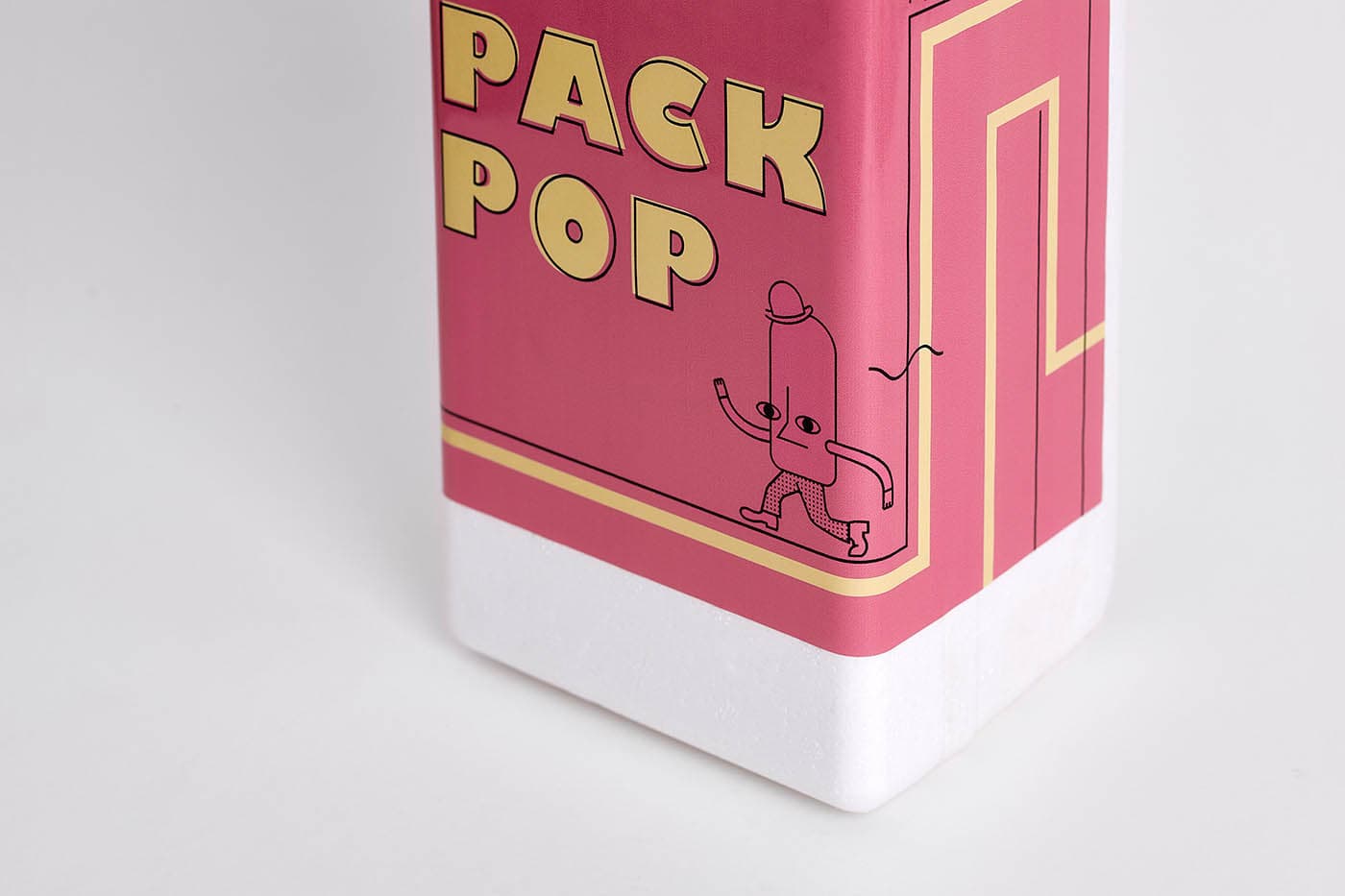 Diseño de branding y packaging para Heladería Pops ‘n Bops